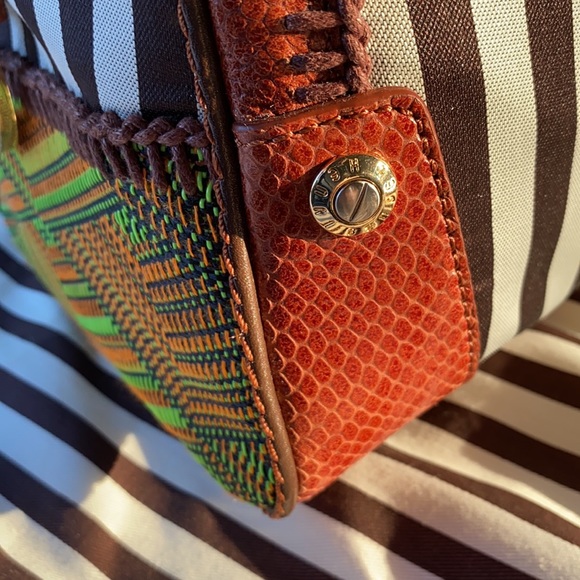 Henri Bendel NWT B&W Plus Barrel Woven Artdeco Bag - Picture 10 of 17